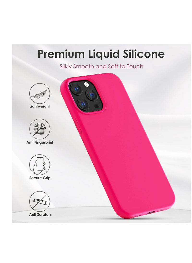 Generic - iPhone 13 Pro Max Case for Women, Silicone Ultra Slim Shockproof Protective Phone Case with [Soft Anti-Scratch Microfiber Lining], 6.7 inch - Image 1