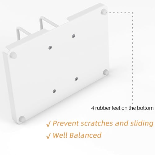 Audmore Napkin Holder for Table, Metal Napkin Holder with Salt and Pepper Shakers Caddy, Standing Paper Napkin Storage for Kitchen Dining Table Decor, White - Image 3