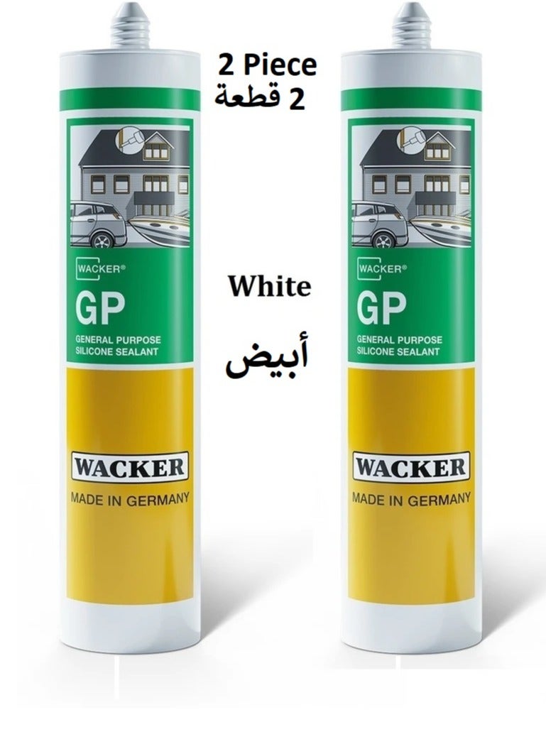 واكر مانع تسرب سيليكون من واكر متعدد الأغراض GP أبيض قطعتين 280 مل - Image 1