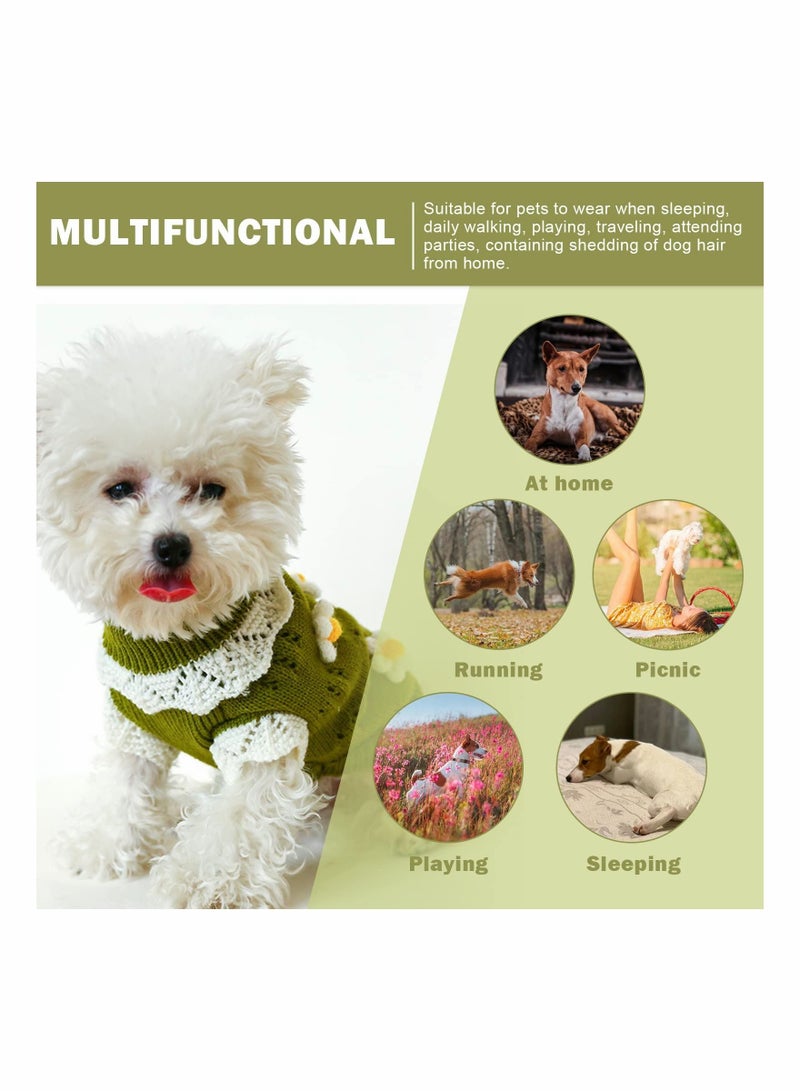 Excefore Dog Sweater Coat, Warm Turtleneck Knitted Dog Knitwear, Pet Clod Weather Outwear Sweatshirt for Small Medium Dogs 4-6 Pounds - Image 4
