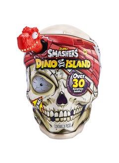 Smashers Dino Island Giant T-Rex Skull with 30+ Surprises and Mini Eggs, Dinosaur Discovery Toy For Kids,Boy Girl, Age 5+