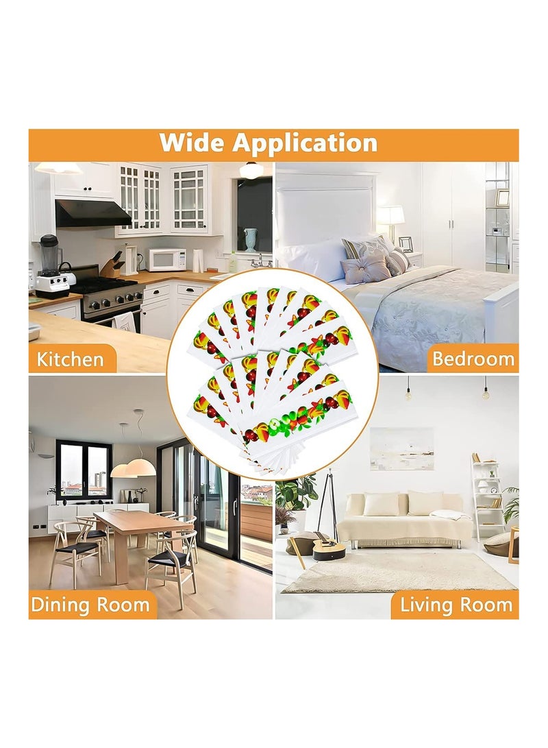 SYOSI SYOSI Window Fly Traps Stickers, Fruit Pattern Fly Catchers Stickers, Bug Trap for Fruit Flies Indoor Insect Fruit Pattern Attractor, 20 Pcs  - Image 5