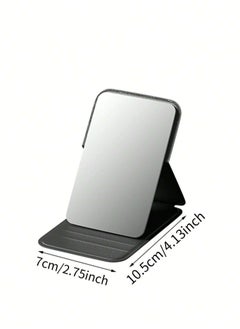 KHAJUL Pocket Mirror, Portable Folding Compact Makeup Mirror for Quick Touch-ups on the Go (Black)  - Image 2