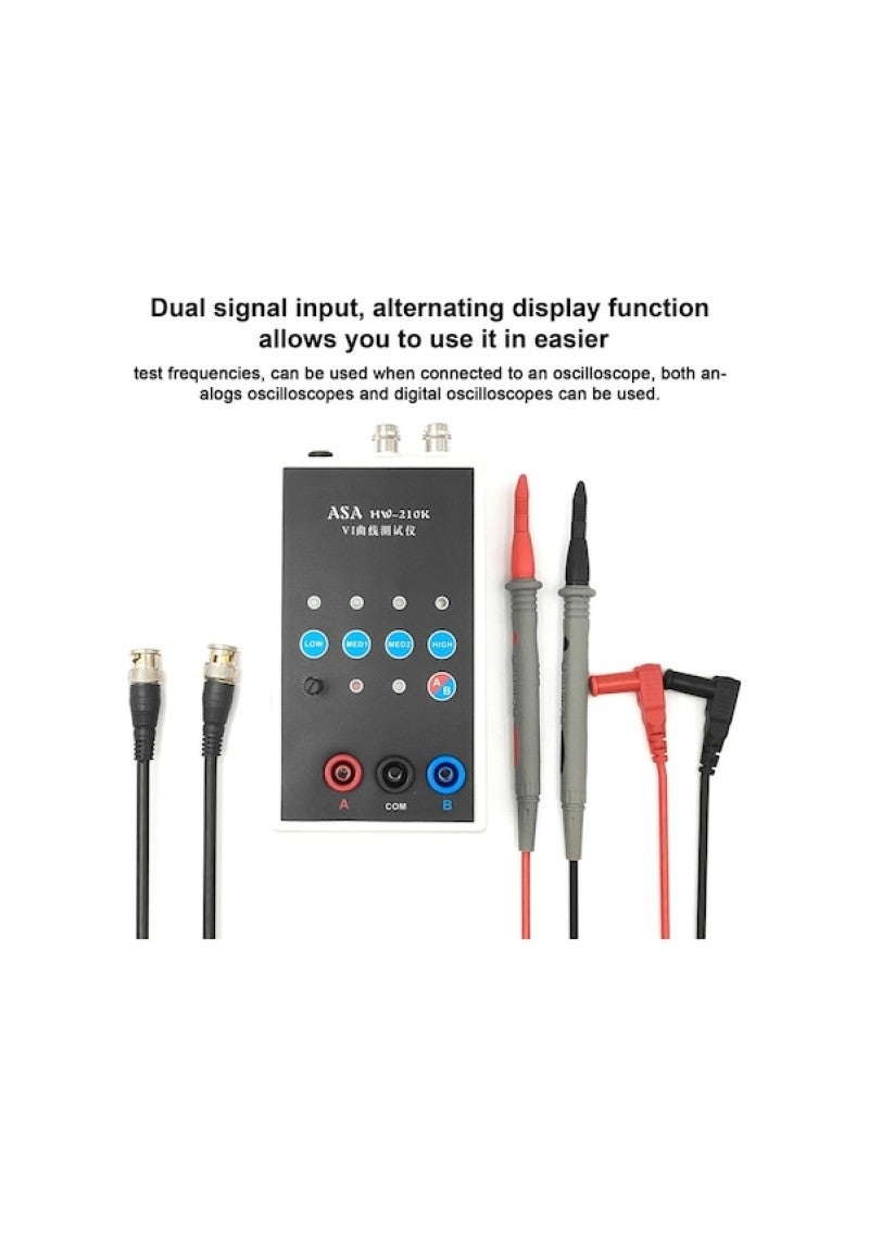 HW-210K dual-channel VI curve tester, circuit board online detection ASA tester 4-speed adjustable - Image 4