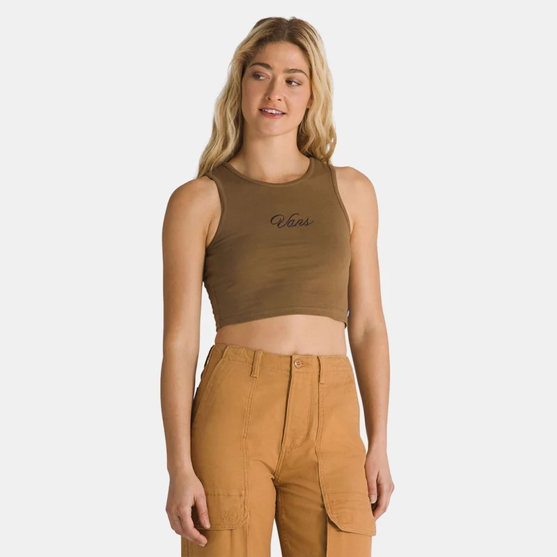VANS Women's Small Staple Crop Tank Top