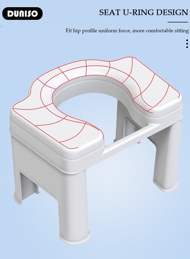 DUNISO Portable Toilet Seat,Home Toilet Seat Convertible from Squatting to Sit, with Paper Towel Box,Toilet Seat with Anti-slip Function for Pregnant Women, Elderly Frame and Disabled - Image 4