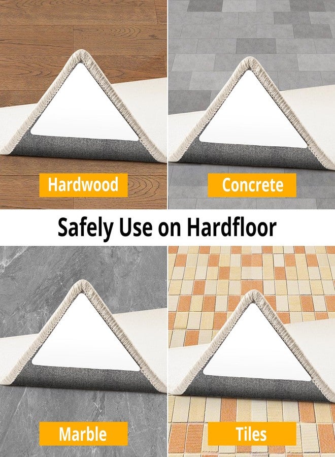 Daisyhome 12 Pieces Carpet Tapes, Gripper for Hardwood Floors, Double Sided Adhesive Tape, Reusable Non Slip Grip for Area Rugs to Keep Rugs on - Image 5
