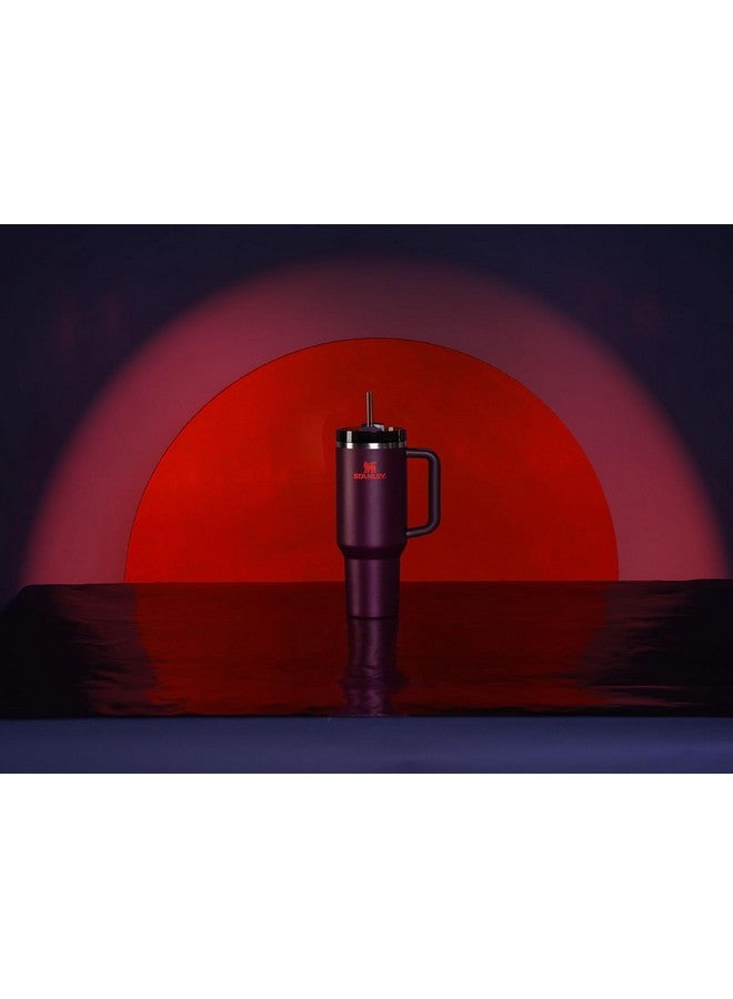 Stanley Stanley Quencher H2.0 Tumbler with Handle and Straw 40 oz | Flowstate 3-Position Lid | Cup Holder Compatible for Travel | Insulated Stainless Steel Cup | BPA-Free | Plum  - Image 4