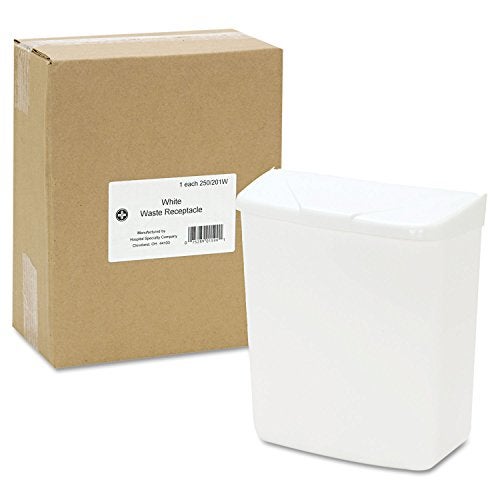 Hospeco Feminine Hygiene Receptacle, White ABS Plastic, 250-201W - Image 5