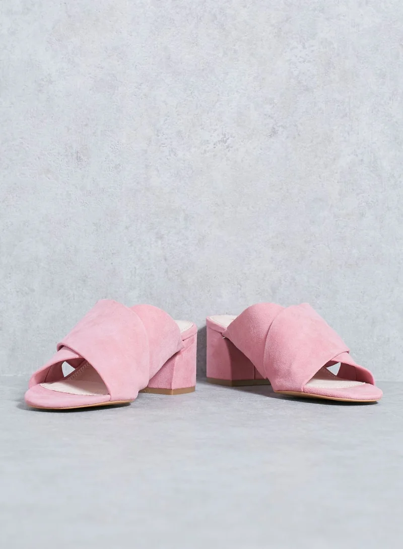 TOPSHOP Cross Strap Mules