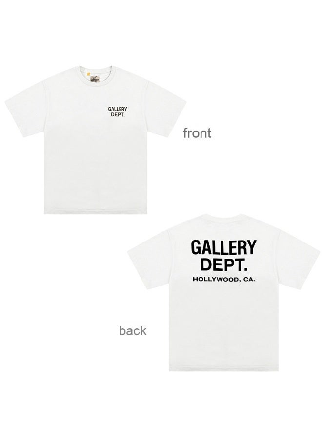 GALLERY DEPT FOG Oversized Unisex T-Shirt - High Street Vintage Style, Colorful Graphic Print, Couples Matching Short Sleeve Tee
