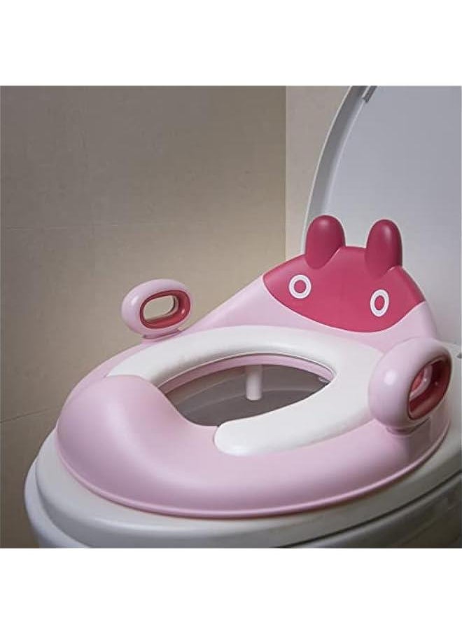 MIXDE Potty Training Toilet Seat for Boys and Girls,For Toddler Travel, Non-Slip Potty Training Toilet Seat Cover,Cute Cartoon Shape,Easy to Clean.  - Image 1