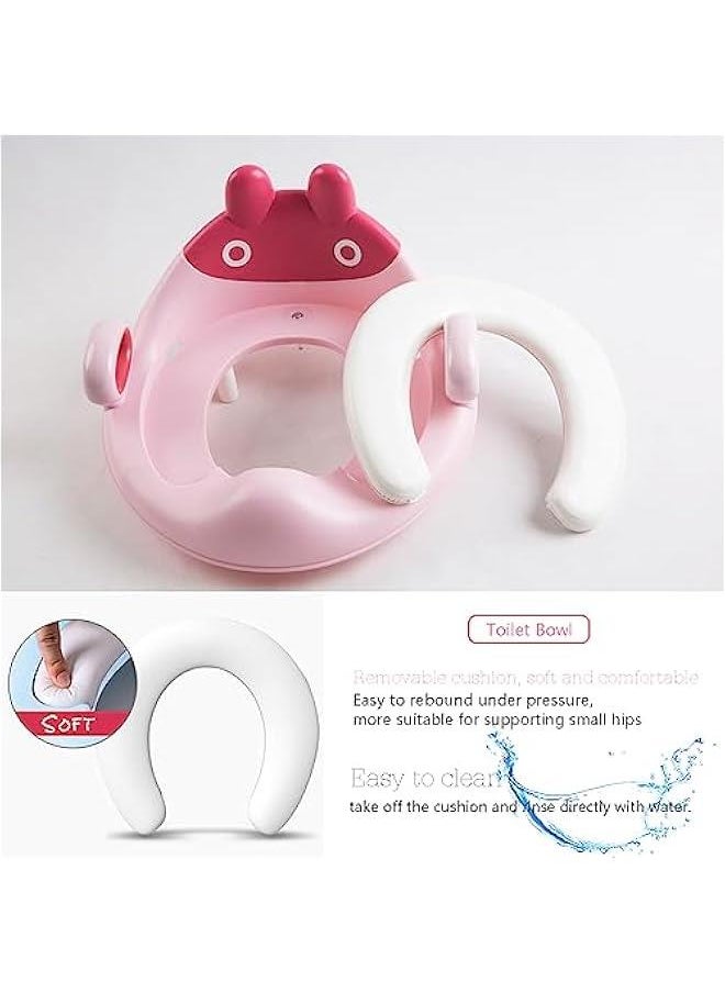 MIXDE Potty Training Toilet Seat for Boys and Girls,For Toddler Travel, Non-Slip Potty Training Toilet Seat Cover,Cute Cartoon Shape,Easy to Clean.  - Image 3