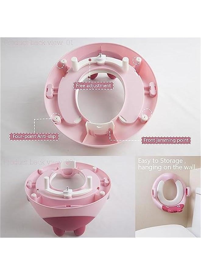 MIXDE Potty Training Toilet Seat for Boys and Girls,For Toddler Travel, Non-Slip Potty Training Toilet Seat Cover,Cute Cartoon Shape,Easy to Clean.  - Image 4