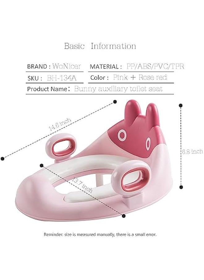 MIXDE Potty Training Toilet Seat for Boys and Girls,For Toddler Travel, Non-Slip Potty Training Toilet Seat Cover,Cute Cartoon Shape,Easy to Clean.  - Image 5