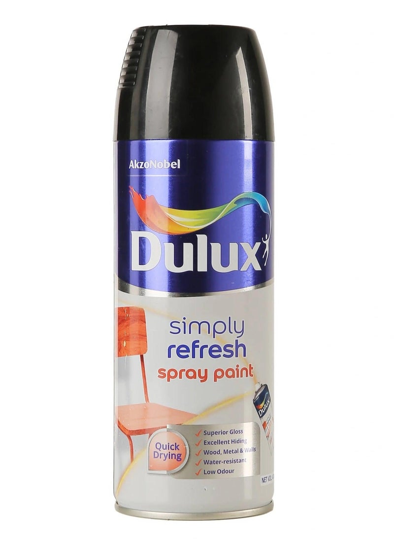 Dulux - Simply Refresh Spray Paint 400 ML Nm Gloss Black - Image 1