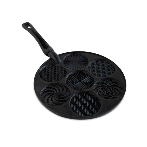 NORDIC WARE Nordic Ware Nonstick Pancake Pan Heavy Aluminum 7 Round Cups For Gas Electric Ceramic Stovetops Made in USA 