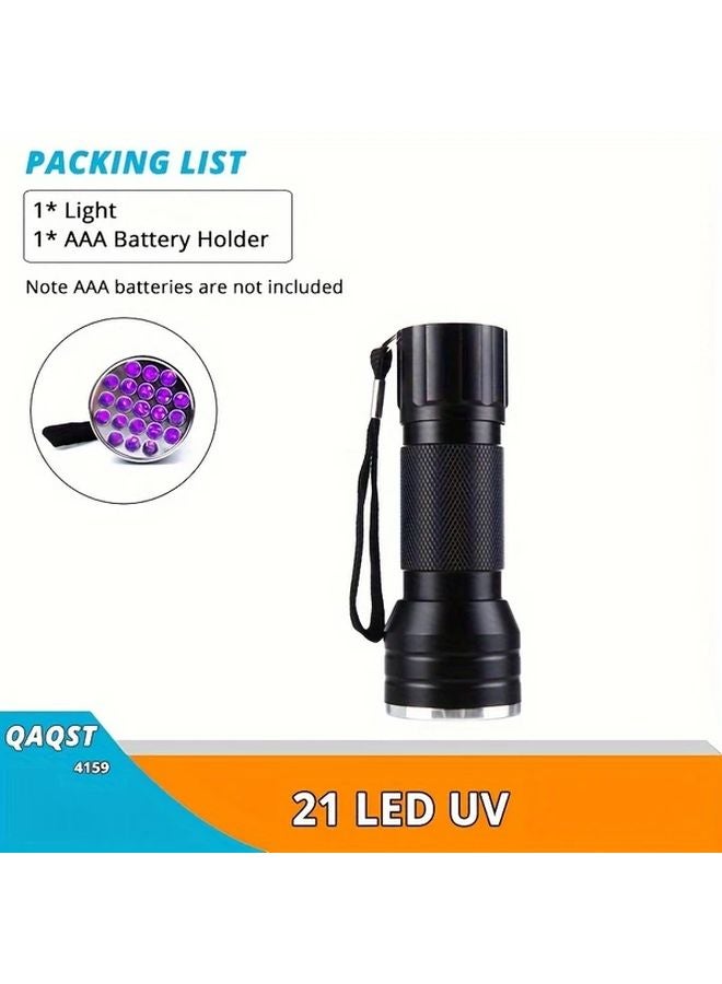 21 LED UV Flashlight For Pet Urine Detection Scorpion Hunting Fluorescent Agent - Image 1
