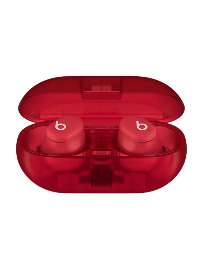 beats Apple Beats Solo Buds True Wireless Earbuds Transparent Red - Image 2
