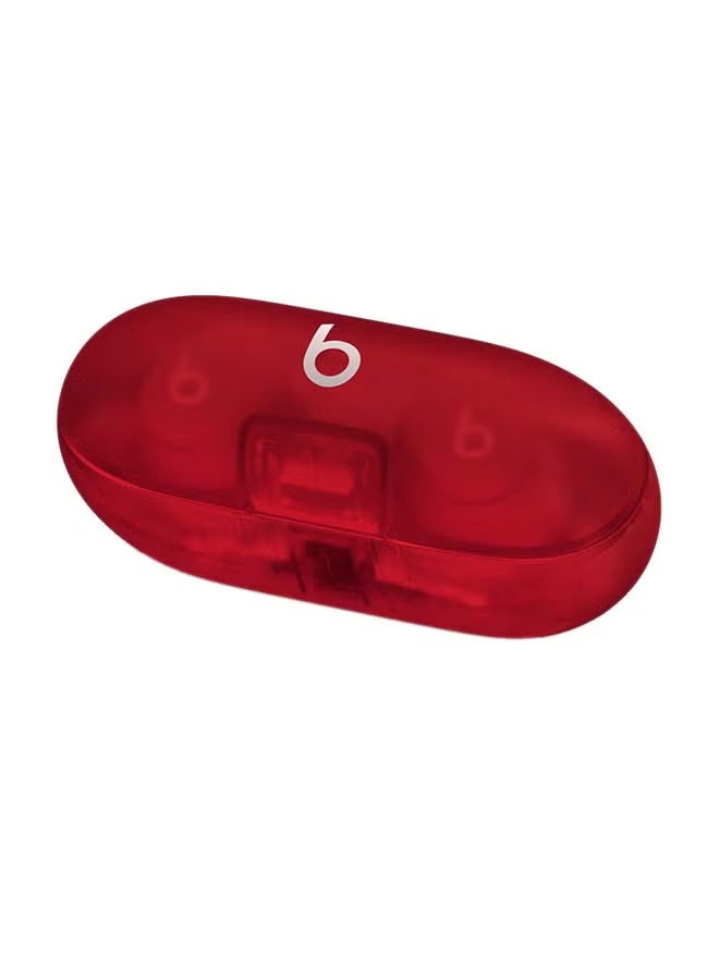 beats Apple Beats Solo Buds True Wireless Earbuds Transparent Red - Image 5
