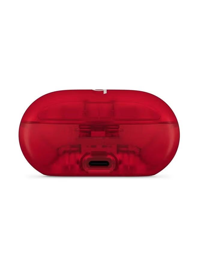 beats Apple Beats Solo Buds True Wireless Earbuds Transparent Red - Image 4