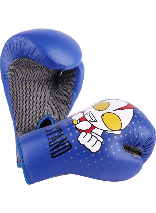 Laststand Children'S Boxing Gloves, Small Sandbag Gloves, Fighting Training Fitness Entertainment Gloves, Ultraman Blue - Image 1