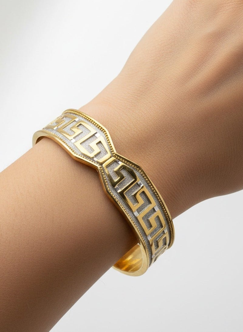 BTC ELLA - Silver Bangle Gold Plated (SIL0565) - Image 1