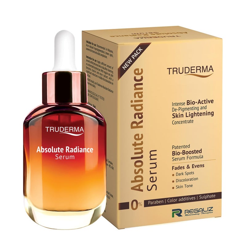 REGALIZ Truderma Absolute Radiance Serum Intense BioActive DePigmenting Skin Brightening Concentrate 30ml - Image 1