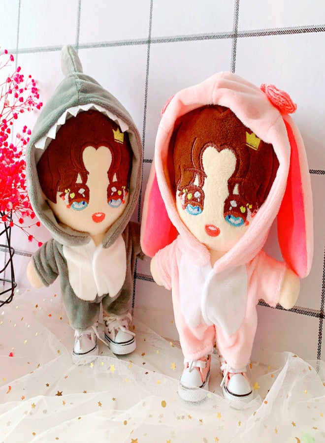 Spot dinosaur conjoined clothes pants 20cm suit 20cm doll clothes Love Bean doll pajamas(Three-dimensional dinosaur clothes, 20cm) - Image 3