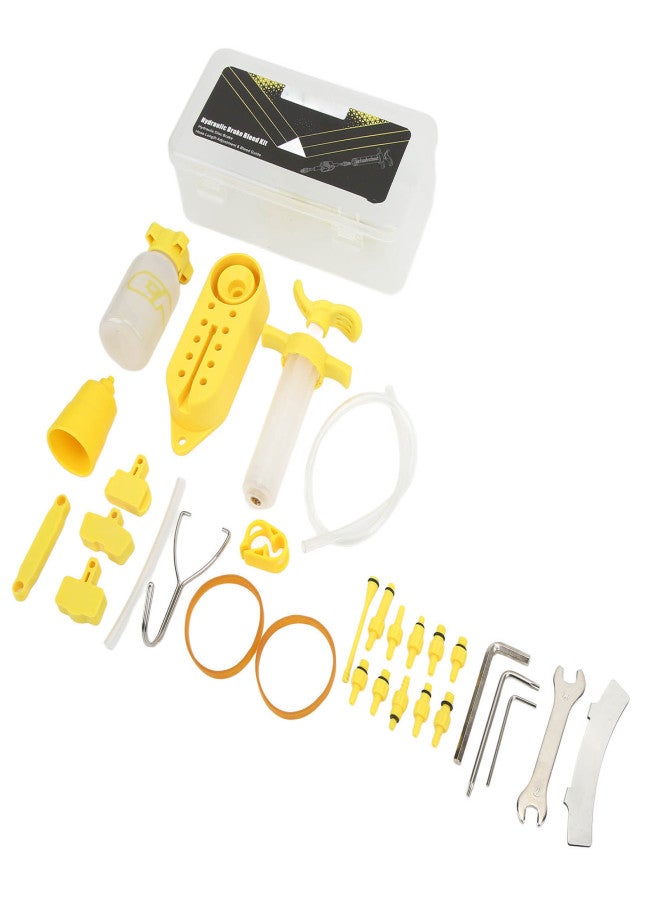 ENLEE Bike Brake Bleed Kit High Strength Flexible Low Resistance Bike Disc Brake Mineral Oil Bleeding Tool for Bikes - Image 2