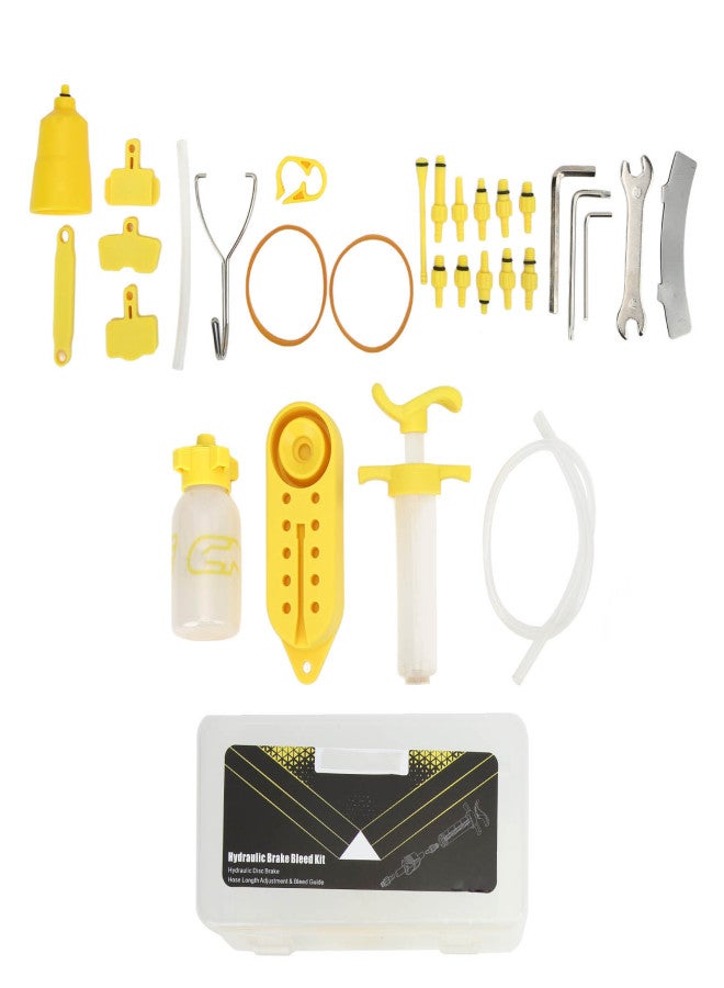 ENLEE Bike Brake Bleed Kit High Strength Flexible Low Resistance Bike Disc Brake Mineral Oil Bleeding Tool for Bikes - Image 4