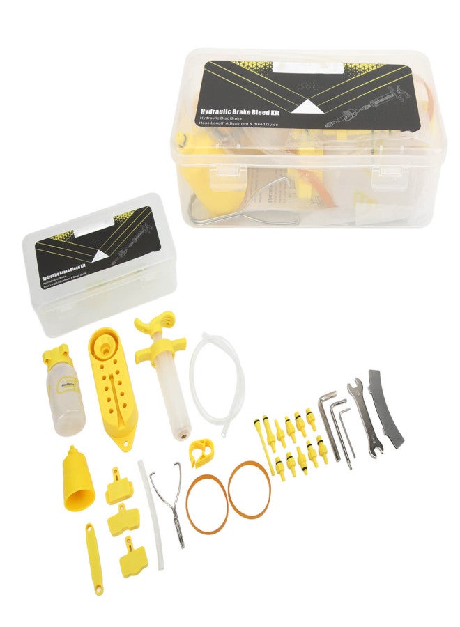 ENLEE Bike Brake Bleed Kit High Strength Flexible Low Resistance Bike Disc Brake Mineral Oil Bleeding Tool for Bikes - Image 5