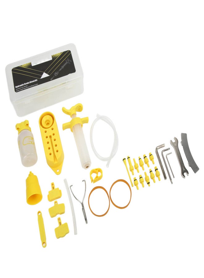 ENLEE Bike Brake Bleed Kit High Strength Flexible Low Resistance Bike Disc Brake Mineral Oil Bleeding Tool for Bikes - Image 3