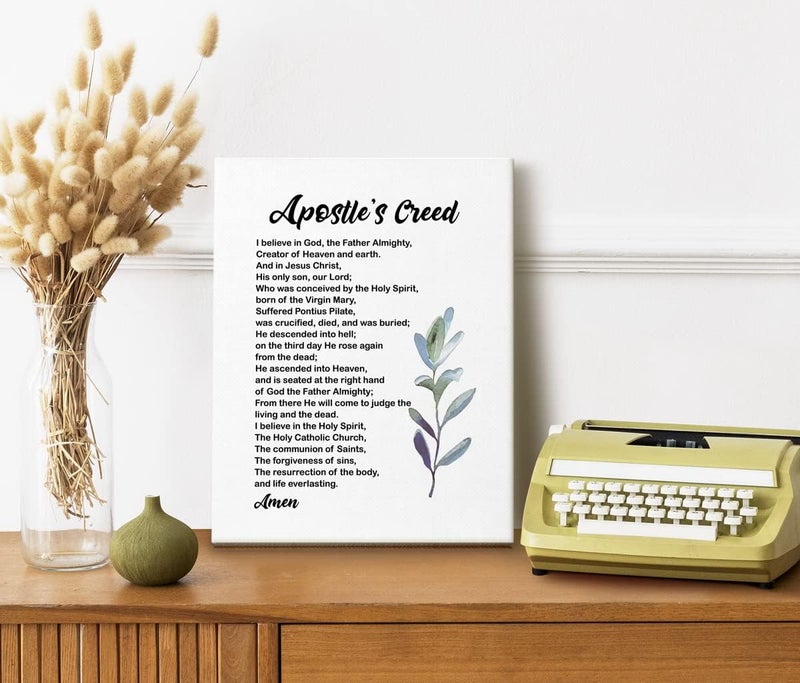 WKYAER Apostle's Creed Canvas Wall Art - Image 4