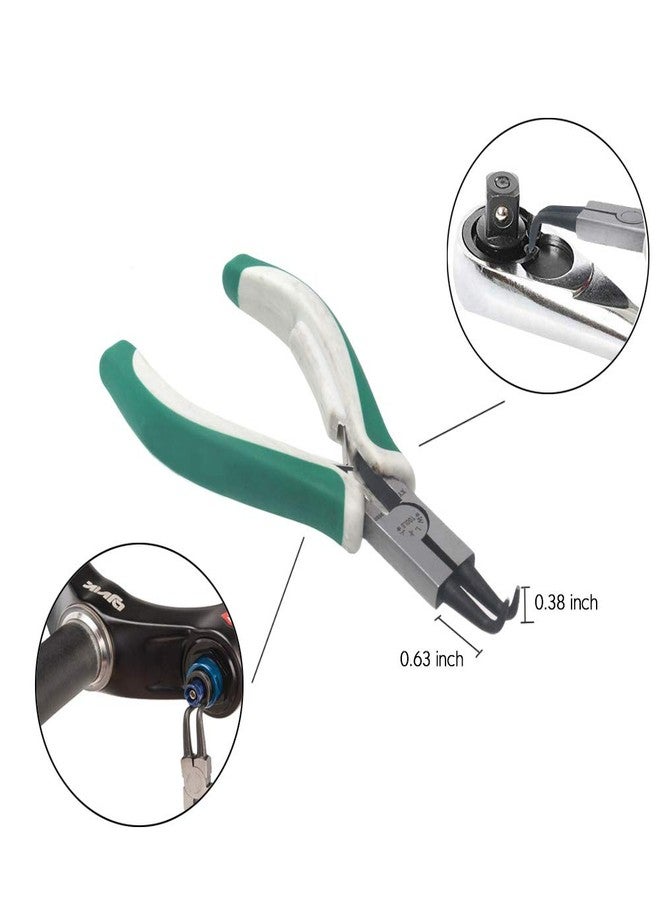 Miular 4 Pcs Mini Snap Ring Pliers Set Heavy Duty External/Internal Circlip Pliers with Straight/Bent Jaw for Ring Remover Retaining - Image 5