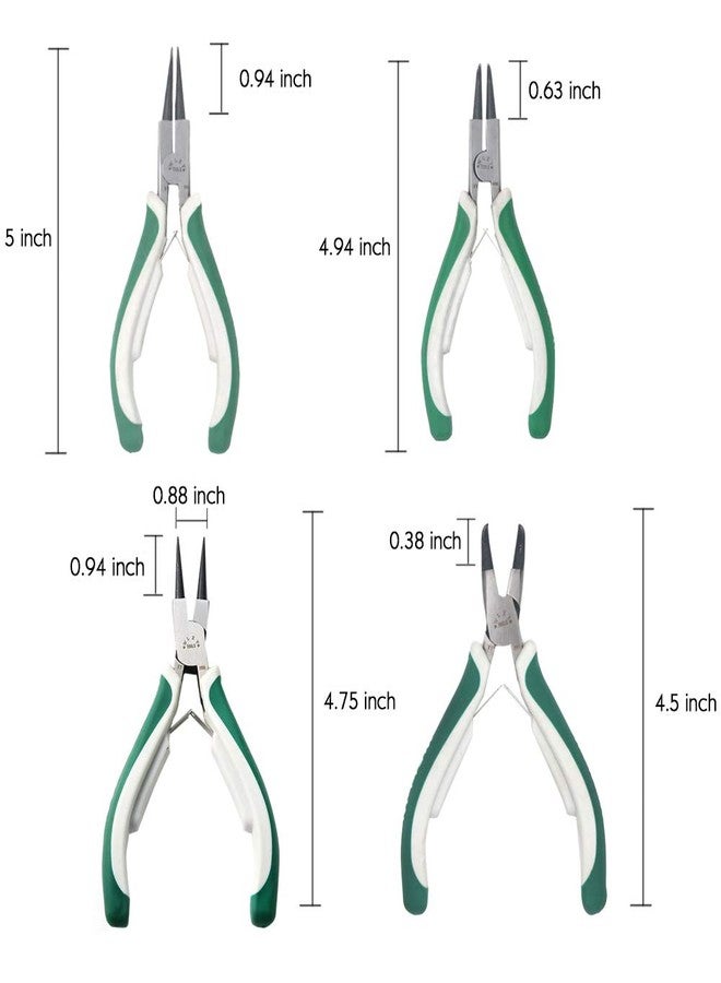 Miular 4 Pcs Mini Snap Ring Pliers Set Heavy Duty External/Internal Circlip Pliers with Straight/Bent Jaw for Ring Remover Retaining - Image 4