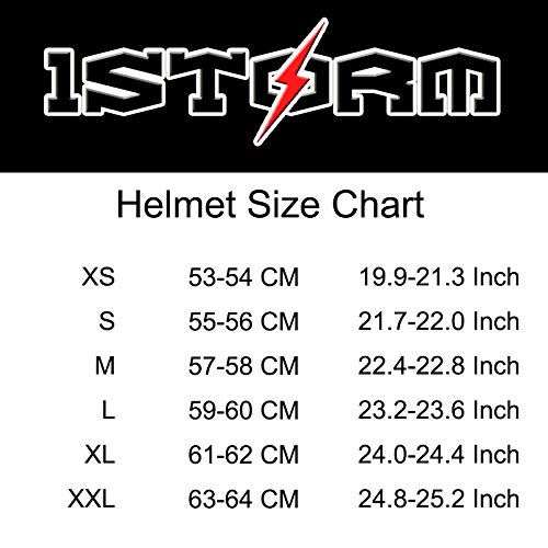 1Storm Motorcycle Full Face Helmet for Adults Men and Women Street Bike Racing Helmet DOT Approved with one Extra Clear Shield: KT828 Glossy Black - Image 4