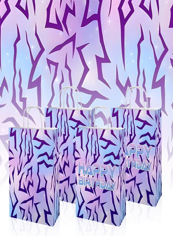 OULUN Purple Demon Party Gift Bags Kids' Birthday Party Favor Bag Purple Demon Theme Paper Tote Bag - Image 5