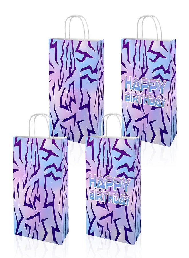 OULUN Purple Demon Party Gift Bags Kids' Birthday Party Favor Bag Purple Demon Theme Paper Tote Bag - Image 1