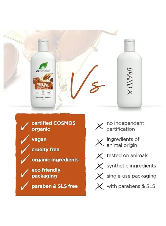 dr.organic Dr. Organic Moroccan Argan Oil Body Wash, Revitalise & Refresh - Image 4
