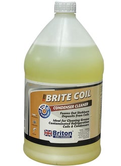 Briton Brite Coil Condenser Cleaner for Cleaning Grease-Contaminated Refrigeration Coils and Condensers, 3.7 Litre