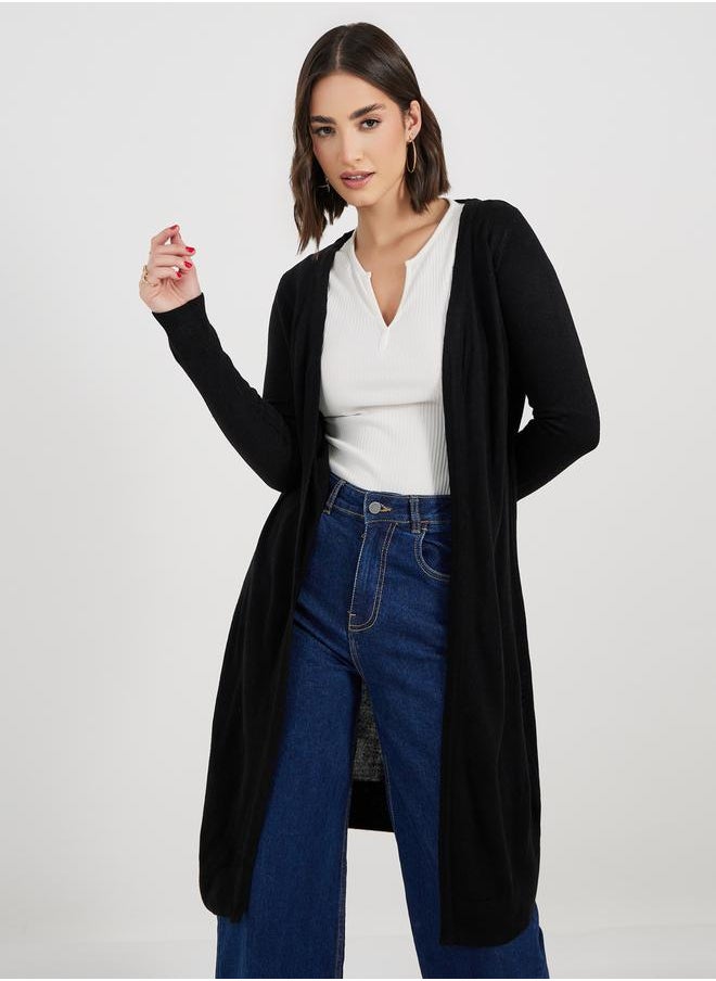 Styli - Regular Fit Longline Front Open Cardigan - Image 1