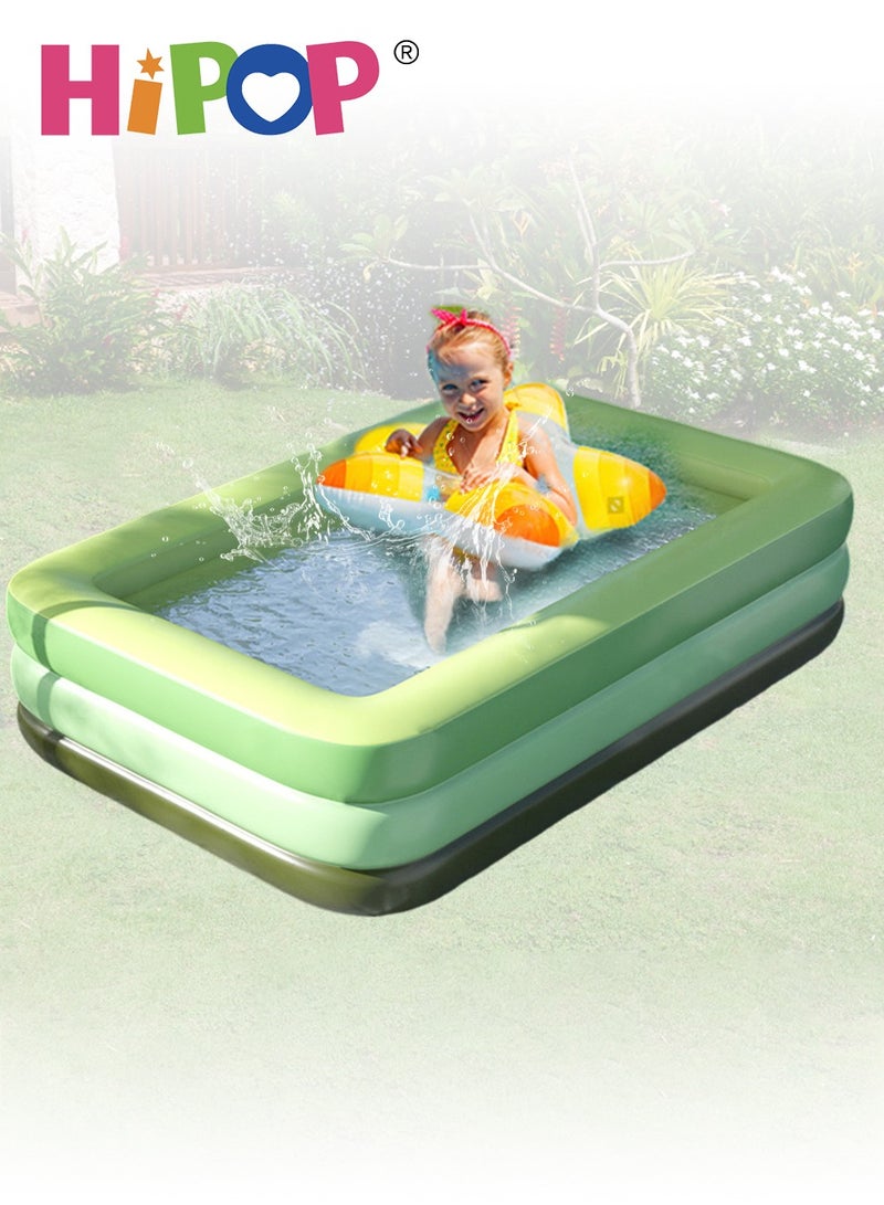 HIPOP Inflatable Swimming Pool for Outdoor Play,150cm Strong PVC Material,Outdoor Large Kids Swimming Pool - Image 1