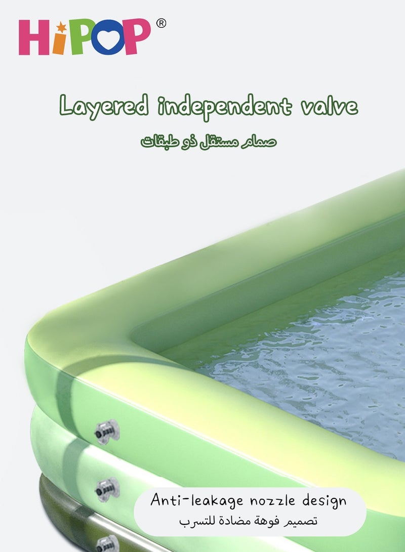 HIPOP Inflatable Swimming Pool for Outdoor Play,150cm Strong PVC Material,Outdoor Large Kids Swimming Pool - Image 4