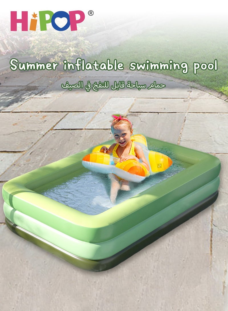 HIPOP Inflatable Swimming Pool for Outdoor Play,150cm Strong PVC Material,Outdoor Large Kids Swimming Pool - Image 2