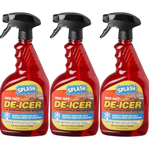 SPLASH Red Hot De-icer Windshield Trigger Spray 32 Ounces (Pack of 3) - Image 1