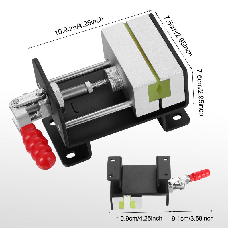 MistyBrew Professional Golf Club Regripping Kit - Heavy-Duty Vise Clamp with Secure 4-Screw Mounting System & Hook Knife, Quick-Release Locking Clamp for Stable Grip Replacement - Image 4