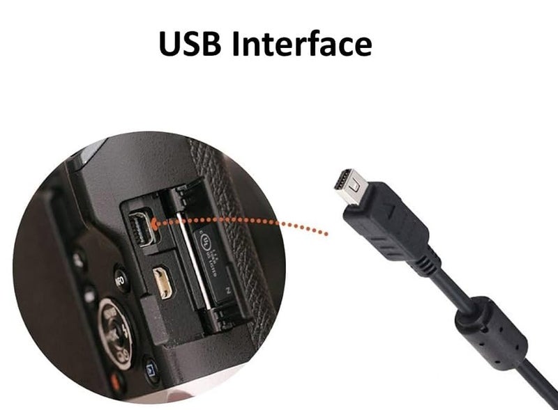 ienza كابل شحن ونقل بيانات USB للصور CB-USB5 CB-USB6 CB-USB8 لكاميرات أوليمبوس Tough TG-830 TG-630 TG-860 TG-870 & Stylus المختارة (يرجى مراجعة تفاصيل المنتج والصور قبل الشراء) - Image 5