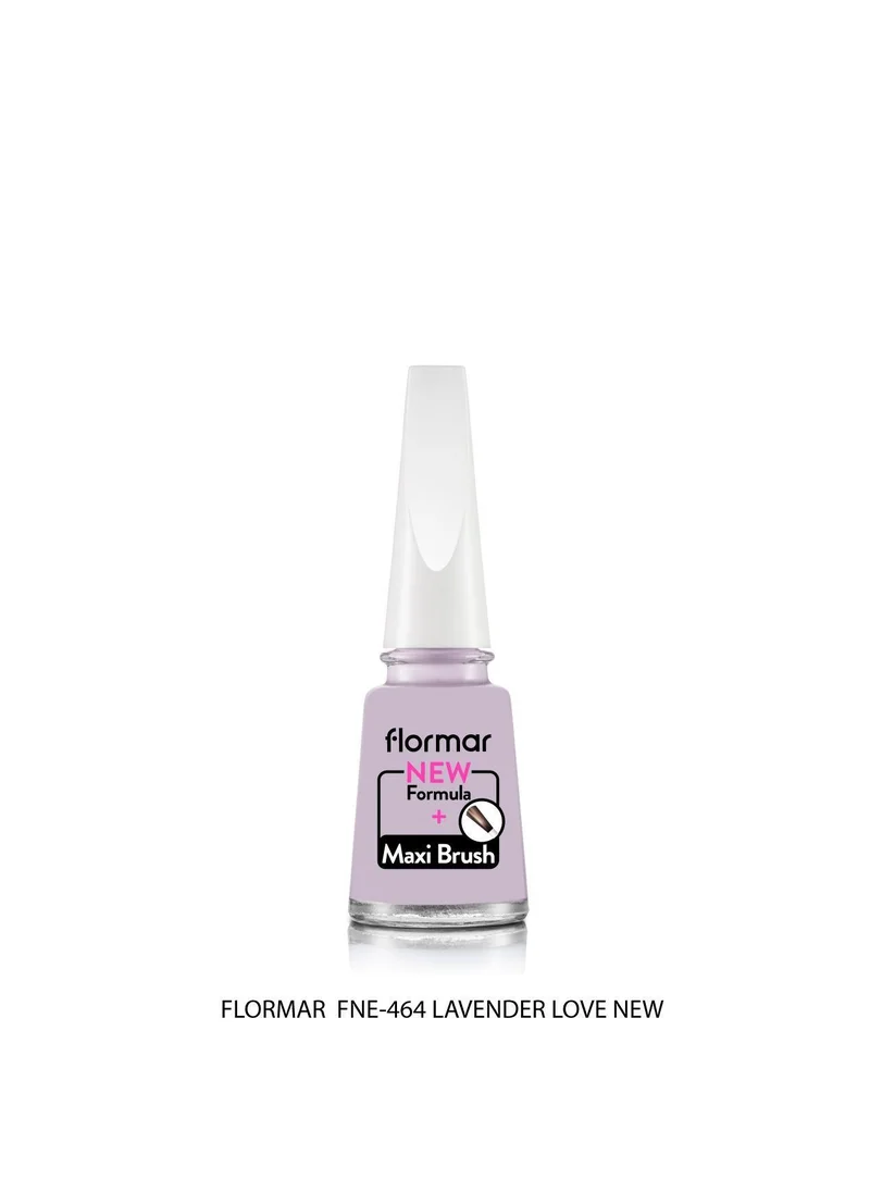 فلورمار Flormar Classic Nail Enamel With New Improved Formula And Thicker Brush - 464 Lavender Love