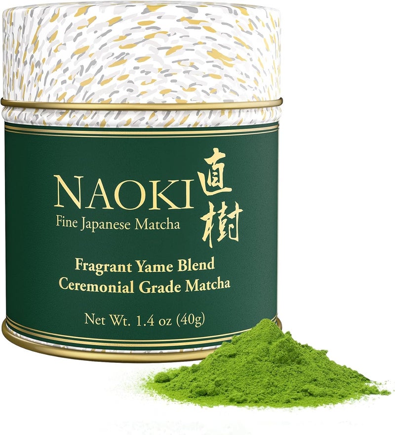 Naoki Matcha Fragrant Yame Blend - Authentic Japanese Ceremonial Grade Matcha Green Tea Powder (40g) - Image 1